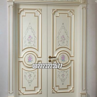 Model Pintu Rumah Mewah Cat Duco Motif Gambar Lukis
