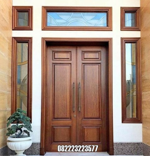 Pintu Rumah Kombinasi Boven Jendela Kaca Model Minimalis