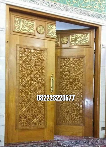 Kusen Pintu Masjid Ukir Jepara Kayu Jati 