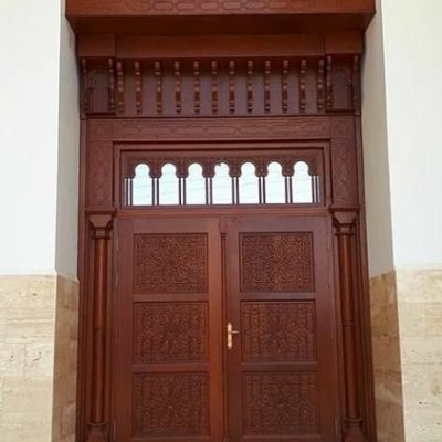Pintu Masjid Kayu Jati Ukiran Jepara Model Kusen Gapura